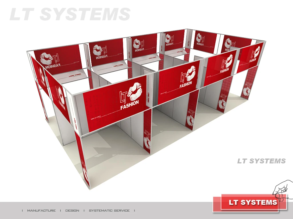 Modular Partition Wall Advertising Aluminum Shell Scheme Booth R8 ...