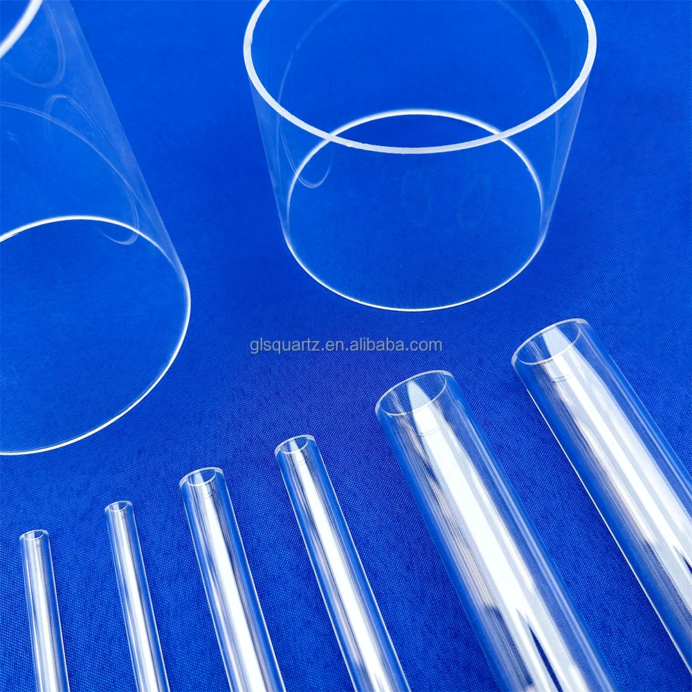 Customized Large Diameter Polished Transparent quartz tube Clear Silica semiconductor Quartz Cylinder Quartz Glass Tube