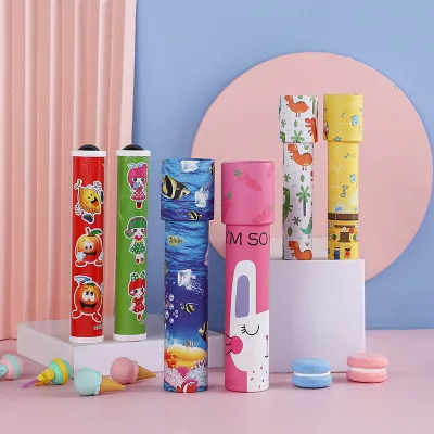 Большой калейдоскоп с поворотной головкой, меняющий узоры науки и образования для детей