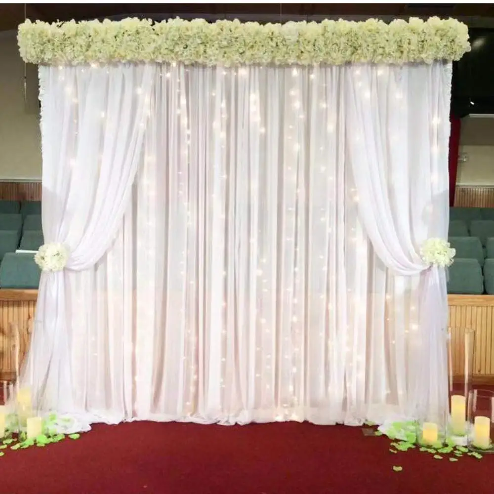 Wedding Backdrops Fabric Pipe and Drape Church Backdrop Decoration