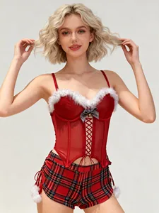 UnderLulu Custom Women Christmas-Style Red Shorts Soft Skin-Friendly Fabric Sexy Silhouette Great for Daily Leisure Casual Walks