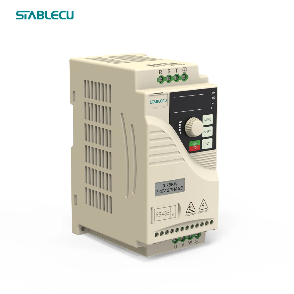 0.75KW VFD for Printing Machines in Factories High Stability 220V 3 Phase AC Frequency Converter 50HZ 60HZ