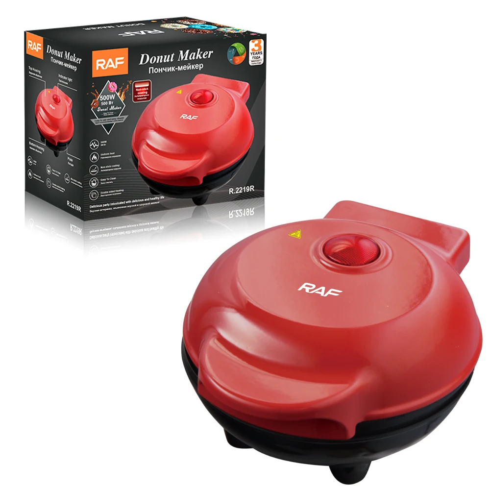 3 Holes Mini Breakfast Machine for Kitchen Appliance 500W Electric Donut Maker Mini Donut Maker