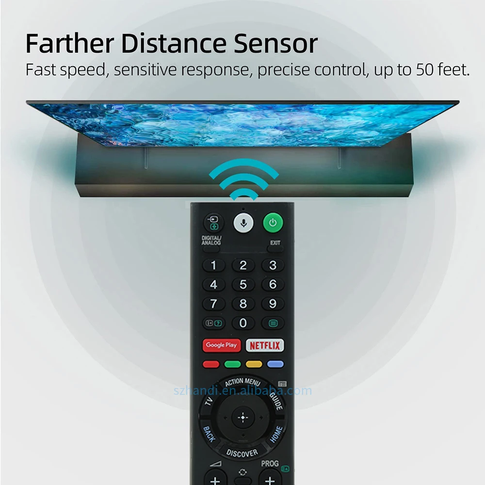 Factory Smart TV Voice Remote Control for Sony RMF-TX200P Netflix Google Universal LED SUHD HDR LCD HDTV 4K Tv Remote Control