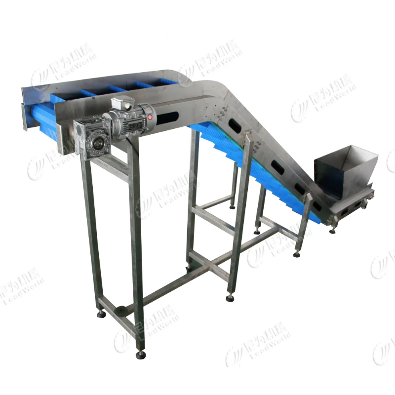 Leadworld Assembly Line Equipment Screw Inclined  Bucket  Conveyor Z Type Bucket Elevator Conveyor