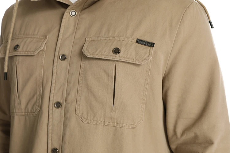 Men's Winter Parka Jacket Warm Thicken Casual Fur Windbreaker_voghion.com