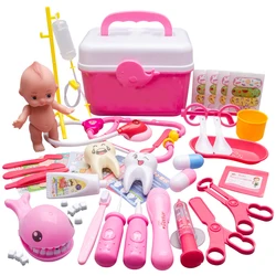 Лидер продаж, Детские докторские игрушки, чемодан, медицинская сумка, ролевые игры, косплей, стоматологические игрушки