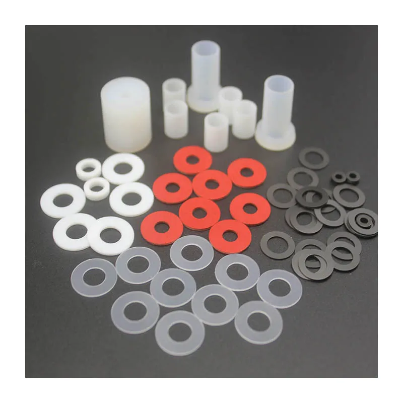 Din Standard M2 M3 PA66 PVC POM Plastic Fastener Round Flat Ring Plain Washers Thin Gasket Insulation clear Spacer Nylon Gasket