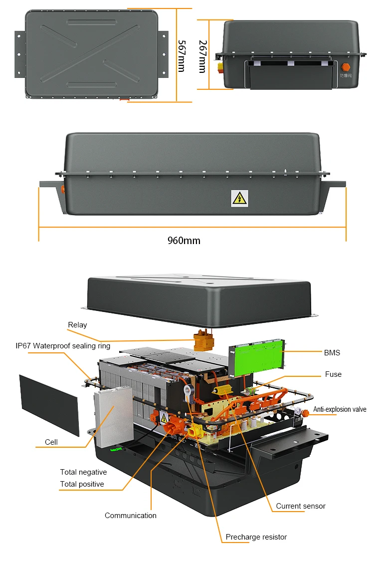 CTS 72v 96v 100ah 180ah 300ah ev battery pack  15kwh 20kwh battery for electric car factory