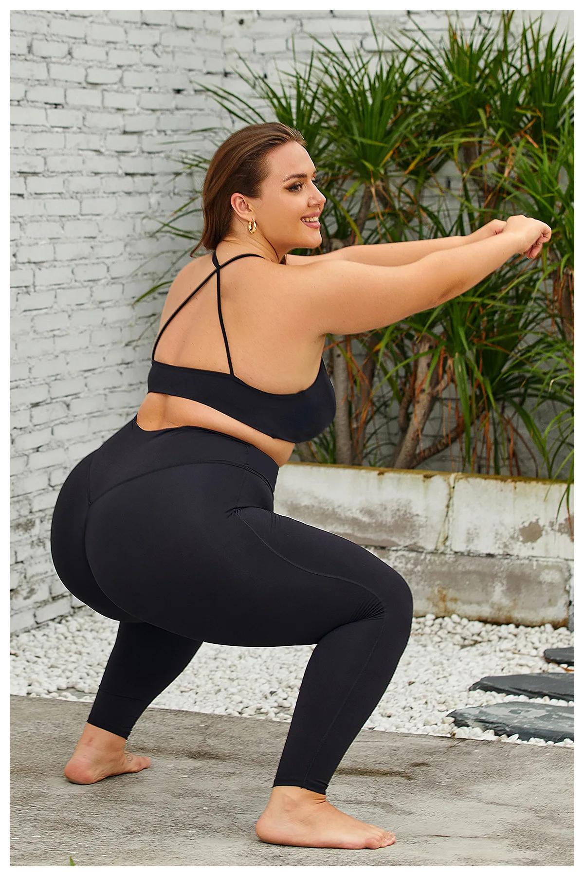 Customization Gym Fitness Twist Front Sports High Waist Leggings Yoga Active Wear 3XL Plus Size Pink Legging For Women factory