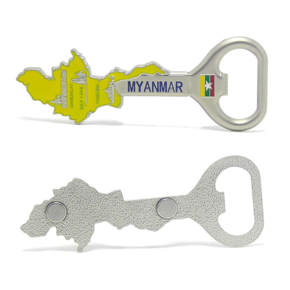 3D Magnetic Refrigerator Myanmar Tourism Souvenir In Chonglimen South Korea National Flag Magnet Fri I.893267672