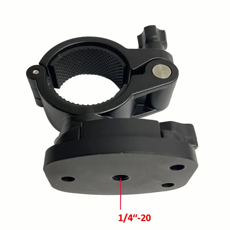 Support Lampe Torche U-shaped - Clip Bras + Fixation Trépied - 2 Pièces (noir)