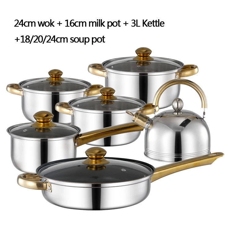 SAUCEPAN WITH GLASS LID STAINLESS STEEL COOKWARE SET POT PAN FRYING COOKING MILK 16CM 
