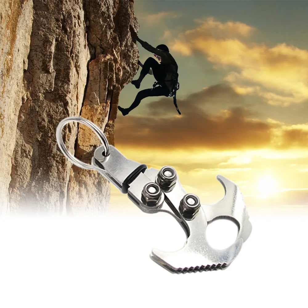 Gravity Hook Rampino Da Arrampicata - Acciaio Inox, Supporta 50 Kg | Per Outdoor E Sopravvivenza