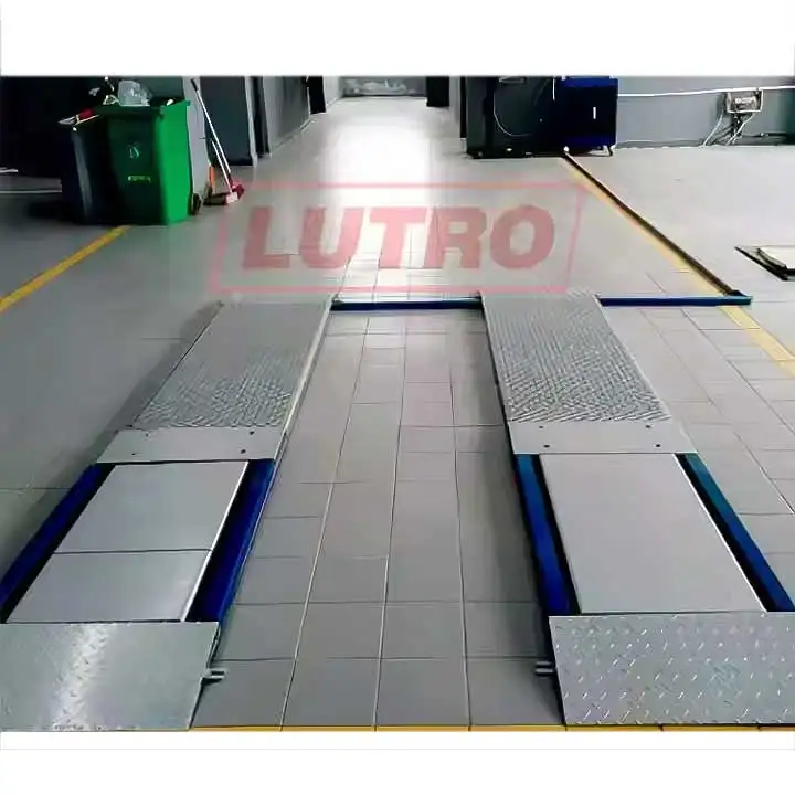 Auto Vehicle Test Line Ultra Flat Plate Brake Tester for Cars