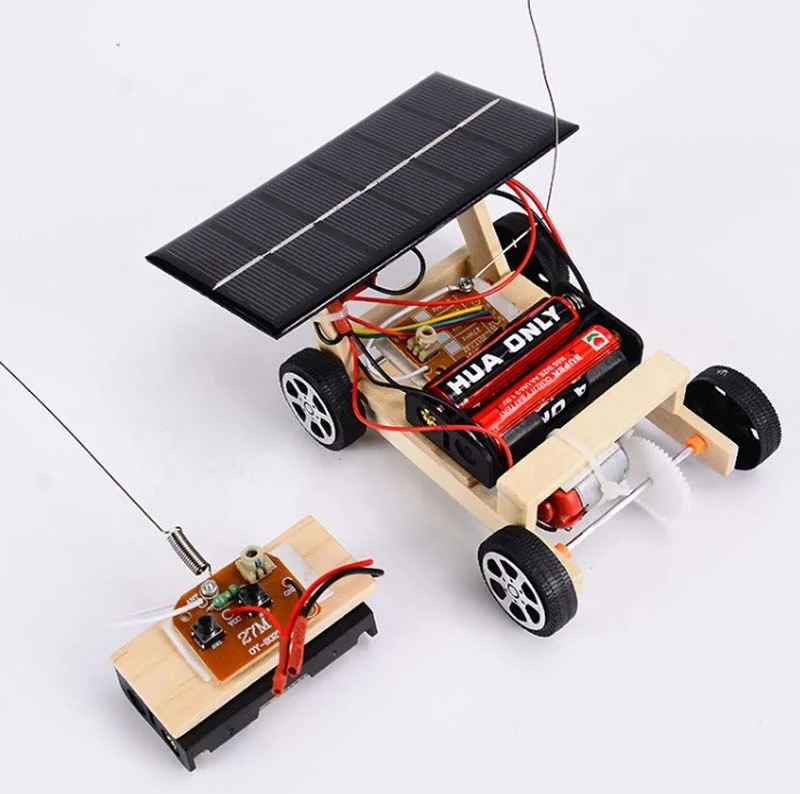 DIY Solar Power RC Car Toy Educational Fun for Kids