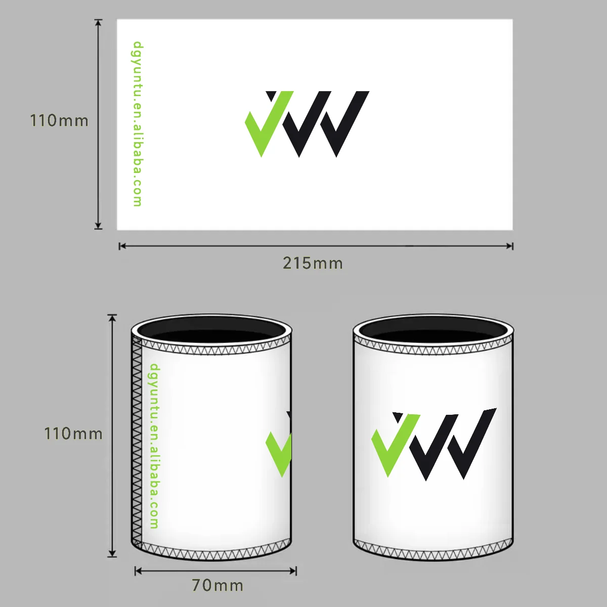 Неопреновый держатель с индивидуальным принтом