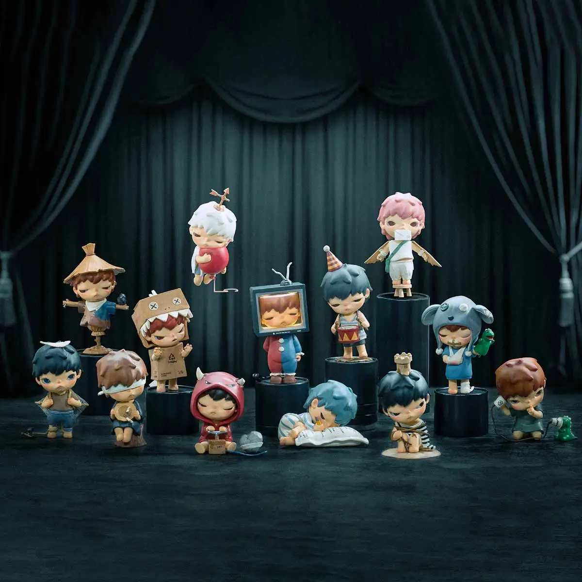 Popmart HIRONO Mime Series PVC Action Figures Dolls Blind Box 12