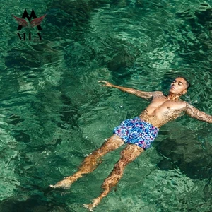 New Design Custom Printed Beach Shorts Swim Trunk Mens Shorts