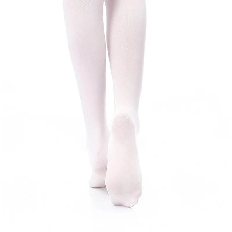 Professional Kids Children Girls Soft Microfiber Convertible Ballet Dance  Tights With Hole