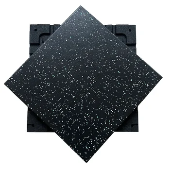 Best selling products 15% EPDM dots gym flooring rubber tiles 20mm wear resistant Gym Floor Fitness for fixed equipment area