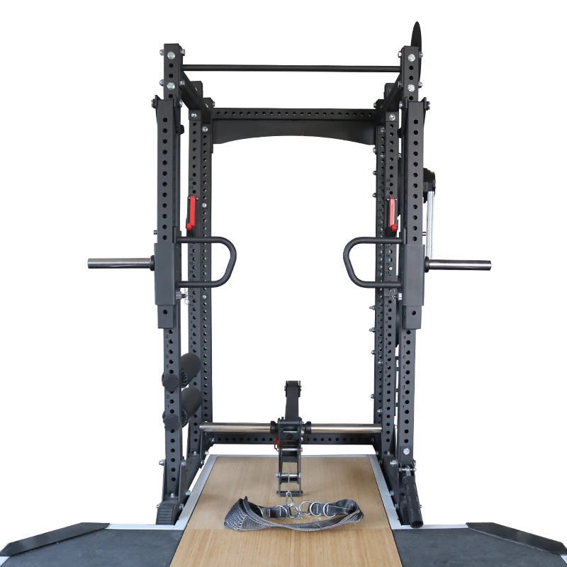 LeadMan Multi Functional Household Smith Machine Frame Fitness Squat Frame Barbell  Heavy Duty Power Rack