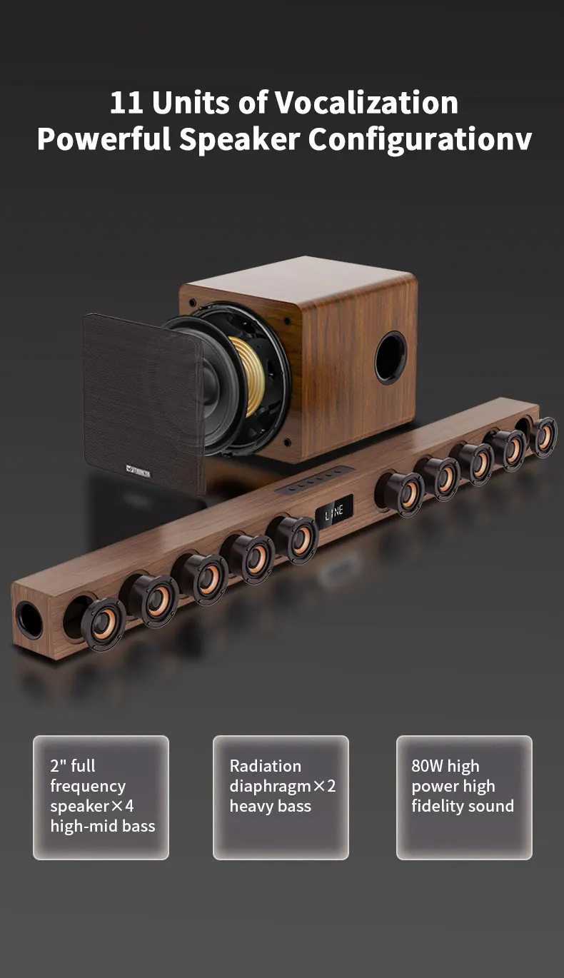 High Quality Professional High Bass Home Theater Bluetooths Speaker