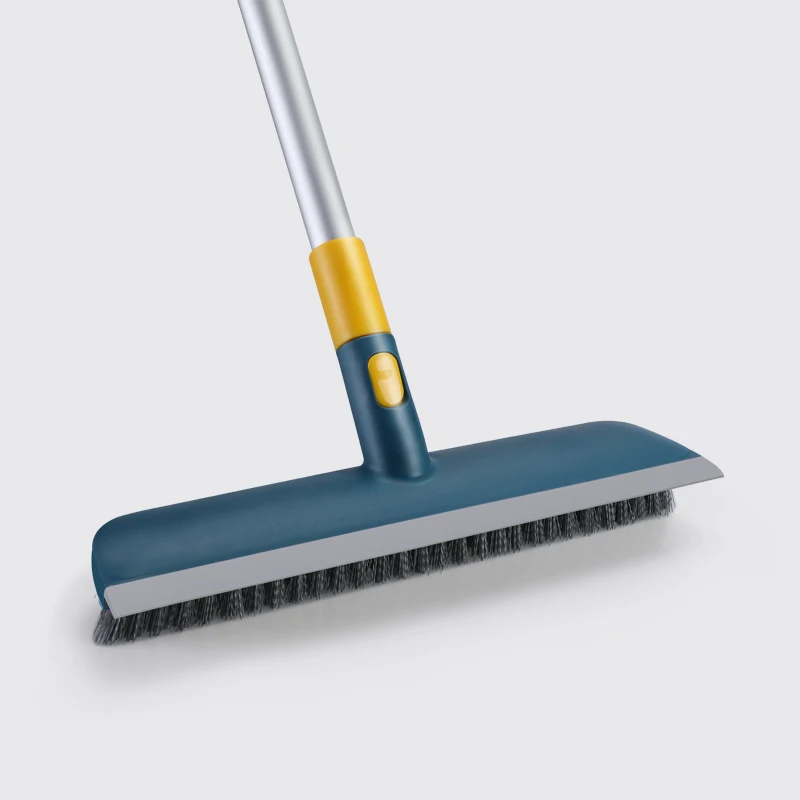  2 in 1 Floor Scrub Brush with Squeegee, Floor Scrub