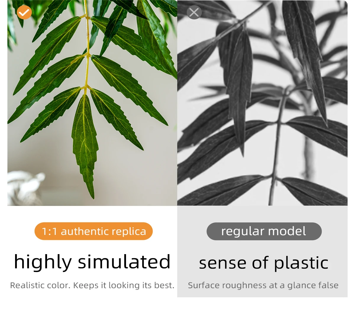 Factory Wholesale Artificial Plants Multi-sizes Home Office Decor Tall Real Touch Faked Plant in Pot Realistic Artificial Trees manufacture