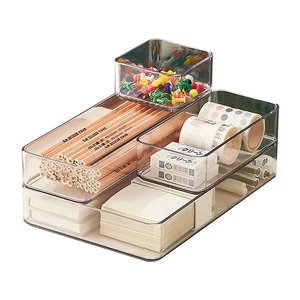 Hot Sale Customizable Multi Functional Drawer Organization Box Storage Boxes Cutlery Organizer Stackable Storage Container