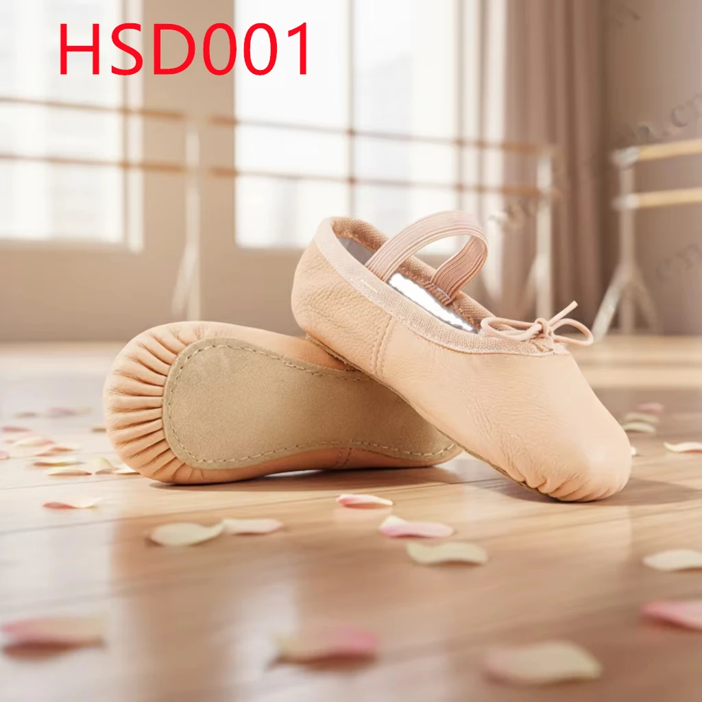 ZYF,Ballet Performance Flexible Soft Suede Leather Outsole Dance Shoes Road/pink/black Available Yoga Shoes for Toddler HSD001