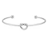Pulsera anudada de plata