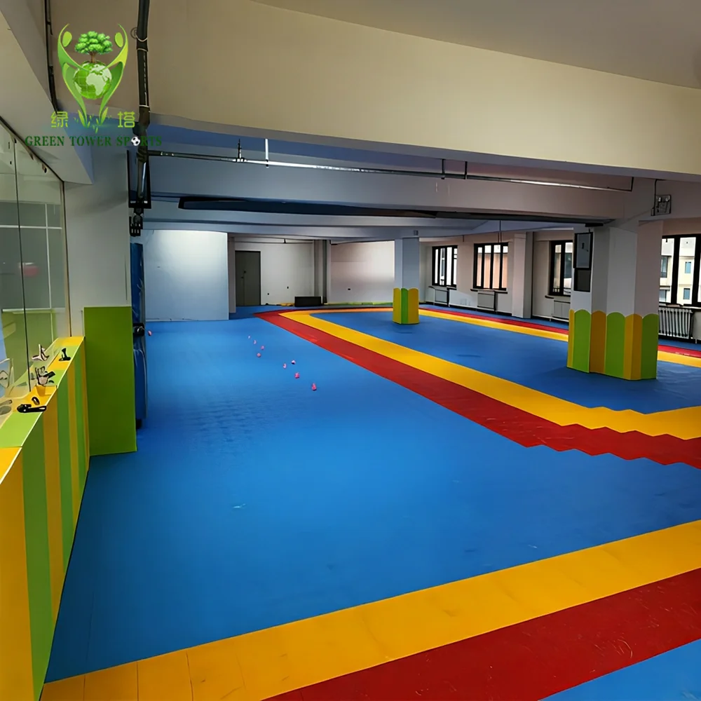 PP Inline Flat Hockey Skating Basketball Volleyball Pickleball Court Tiles Indoor Interlocking Plastic Floor Tiles