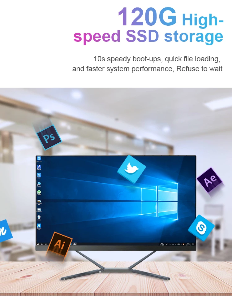 Manufacturer 19 Inch All-in-one Computers Gaming Desktop Computer I5 Core All-in-one Pc All in One Pc Monoblock