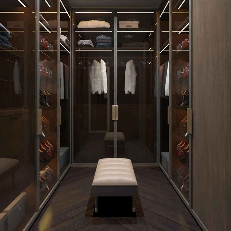Foshan Factory House Hôtel dressing Corner dressing placards Chambre  moderne en bois modulaire dressing - Chine Armoire, armoire à chambres
