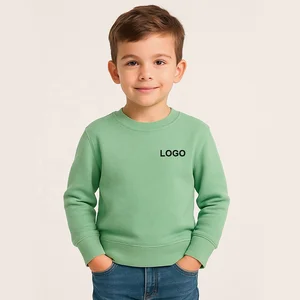Kids Plain Sweatshirt Manufacturer Unisex Cotton Fleece Pullover for School Sports & Casual Wear OEM ODM Service