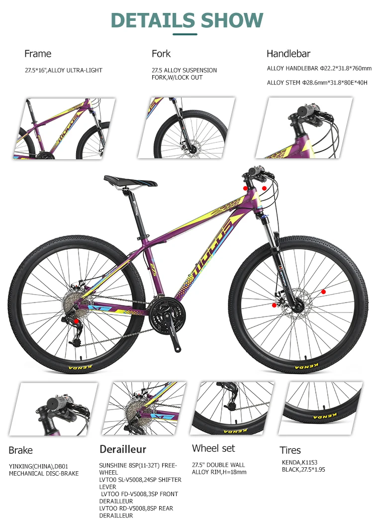 Mocos Wholesale Sale Adult Cheap Enduro Bicycles Large Sale 24 Speed Mountain  Bike New Model 27.5'' Full Suspension Mountain Bi - Buy 27.5\