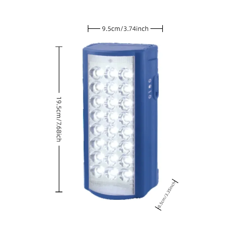 Newest Portable 24PCS SMD LED Light Lantern 3.2V 4.5AH Lithium Battery Cold White Emergency Rechargeable Lantern