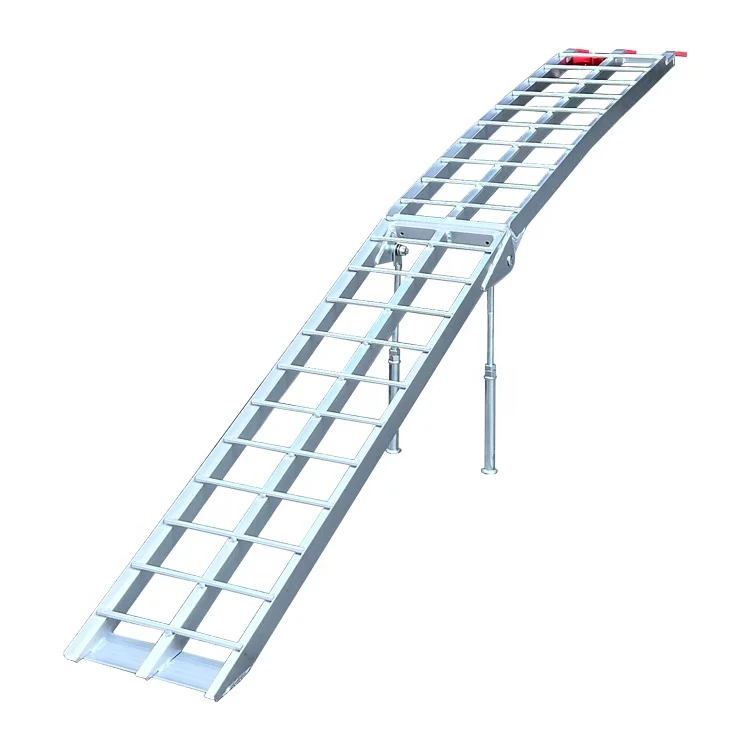 Motorcycle Aluminium Loading Ramp with 2 Support Rod 800LBS Capacity ...