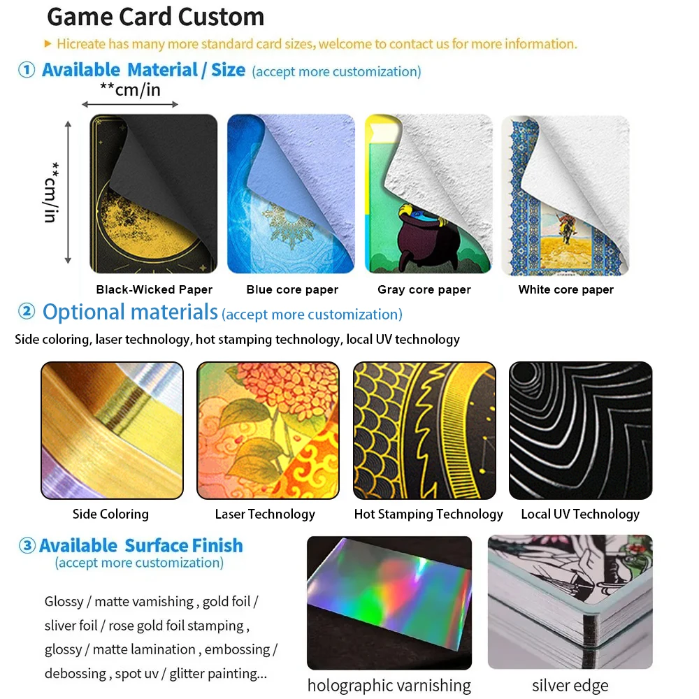 Customized Special Paper Playing Cards Set Hot Stamping Embossing 2 in 1 Poker Card with Fild Box