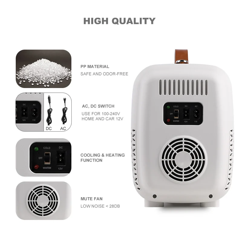 Portable Refrigerator Car Fridge 4L Mini Beauty Fridge Mini Fridge Refrigerator for Bedroom