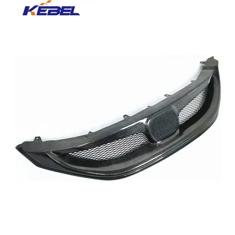 KEBEL Novo stanje za 2013 - 2015 Honda Civic Sedan SI Prednja mreša za branik - izgled ugljeničnog vlakna, ABS mreša LED