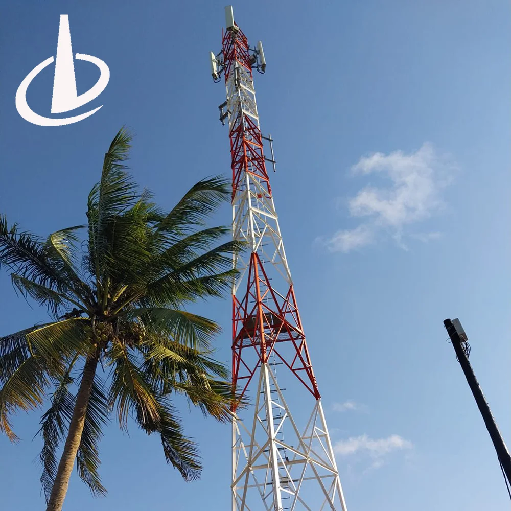 3 Legged Galvanizing Angle Steel Tower 5G Wifi Cellphone Communication ...