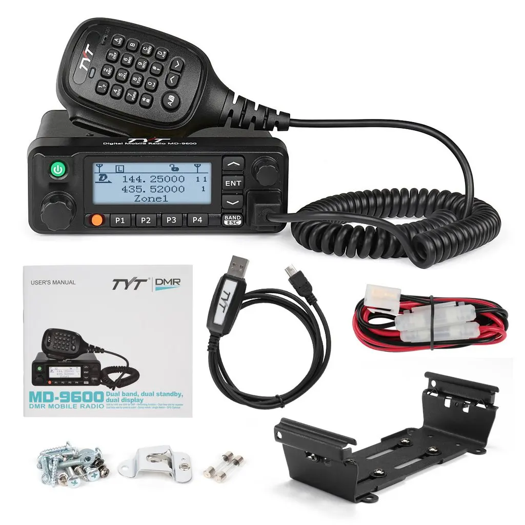 Wholesale TYT MD-9600 GPS Digital/FM Analog Dual Band DMR Mobile  Transceiver 50-Watt VHF/UHF Car Truck Amateur Radio HAM walkie talkie From 