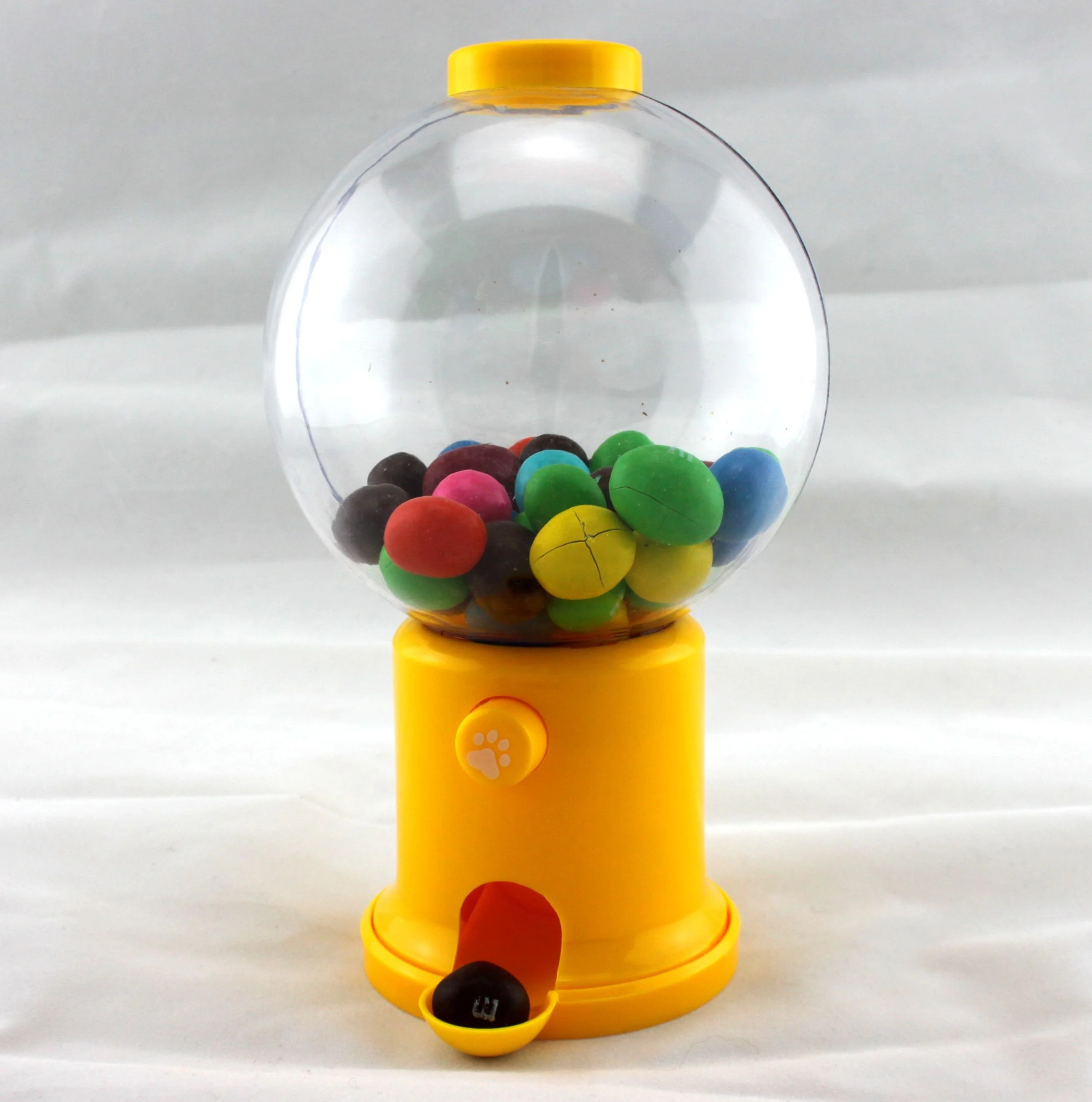 Plastic push button type clear ball Candy Holder  sweet dispenser candy dispenser (GVM011)