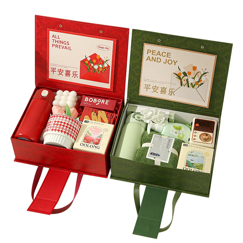 Custom Promotional Luxury Business Bridesmaid Wedding Souvenirs Gift Sets for Women High Quality Silk Screen Printed