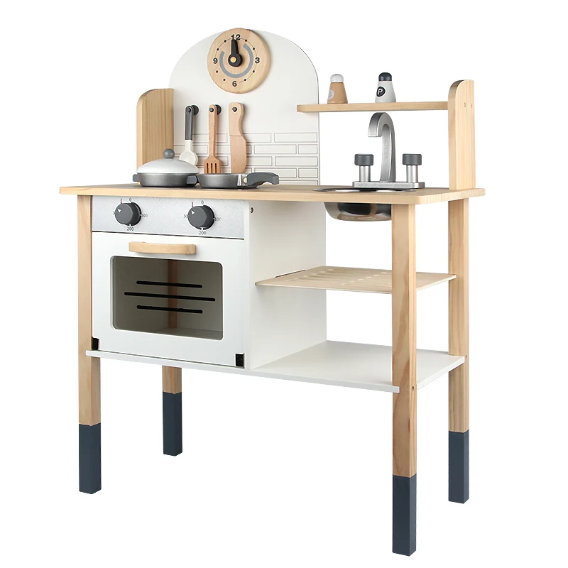 Детские деревянные игрушки, детские ролевые игры, детские деревянные игровые наборы, Кухонные Игрушки для малышей