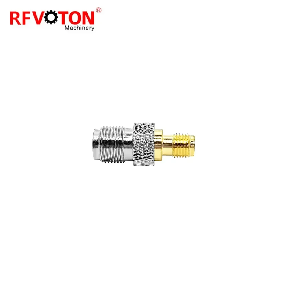 Factory directly SMA Female to F Female Jack RF Coax Adapter Straight Wi-Fi Radios Antennas Coaxial Cable Connector rf adaptor supplier