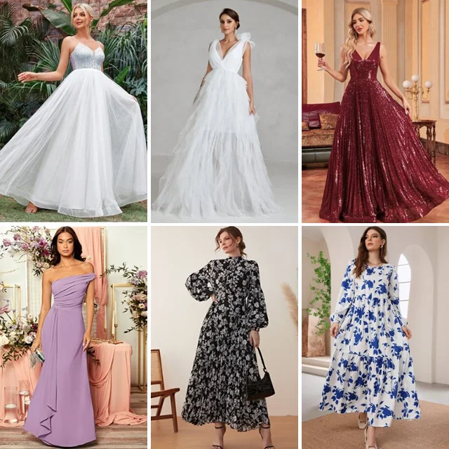Factory Direct Sales Summer Used Chiffon Dress Digital Printing Fashion Long Dress Plus Size Casual Women's Dress