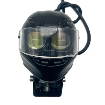 Introducing New Style Dual White Yellow LED Motorcycle Helmet Spotlight Bright Front Lights for Electric Vehicles Fl Flashing